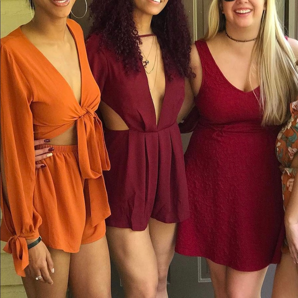 Orange romper